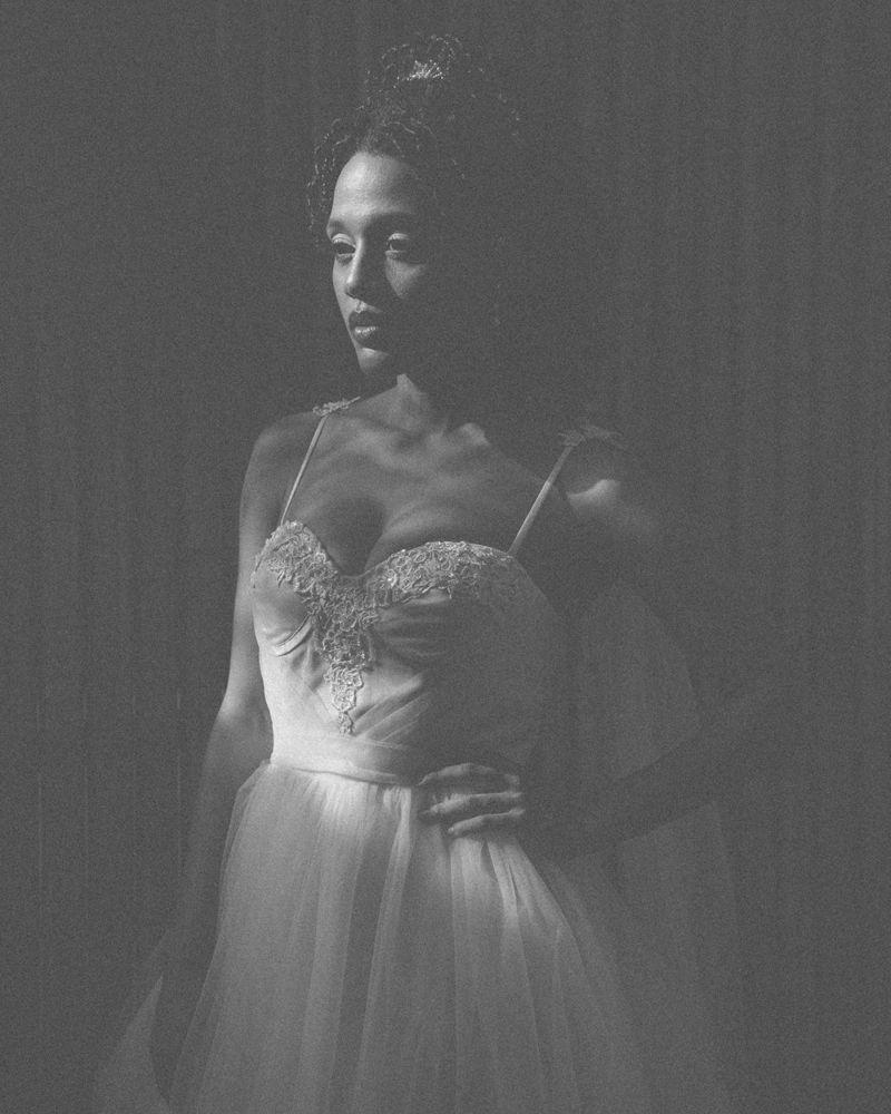 Exclusieve jurk Lunaire in ivoor met nude
